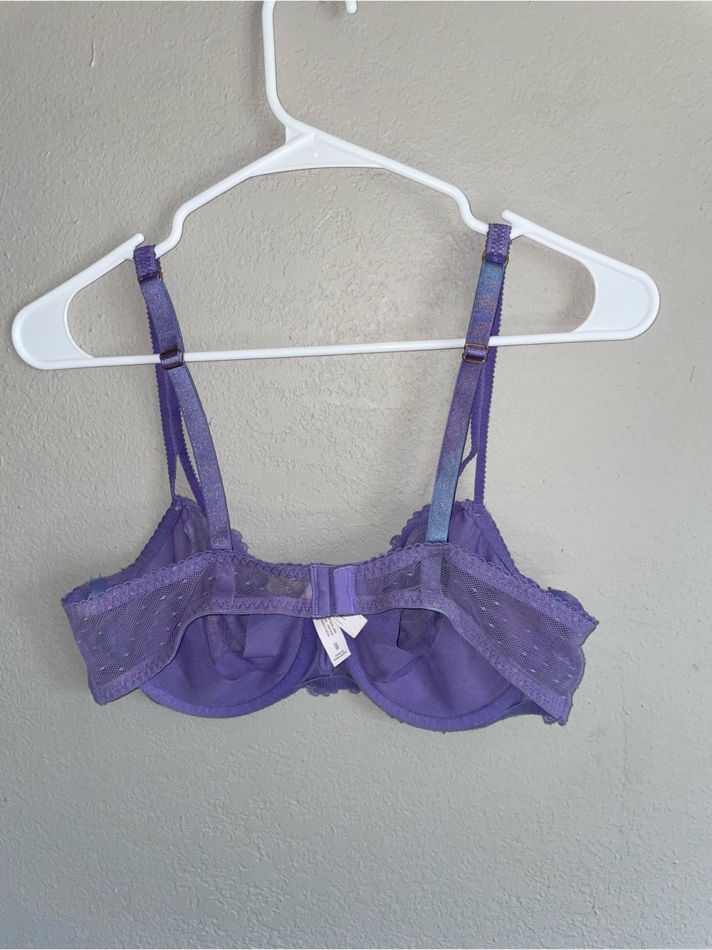 Lace Underwire Bralette in Purple 38B - Picture 2 of 5
